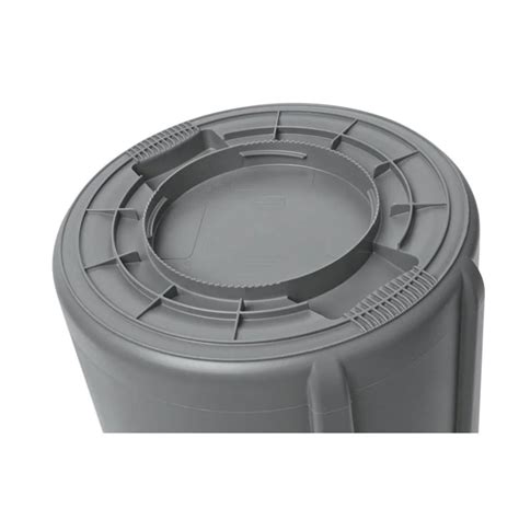 Rubbermaid Brute 44 Gallon Grey Round Vented Trash Can - GME Supply