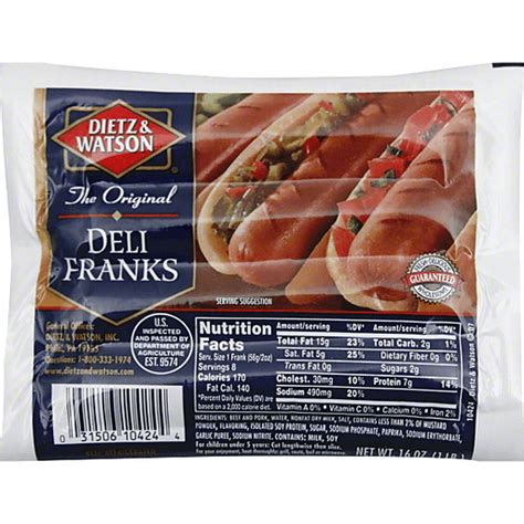 Dietz & Watson Franks, Deli | Hot Dogs | Valli Produce - International ...