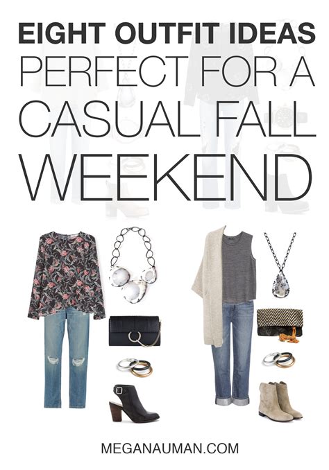 eight casual outfits perfect for a fall weekend - MEGAN AUMAN