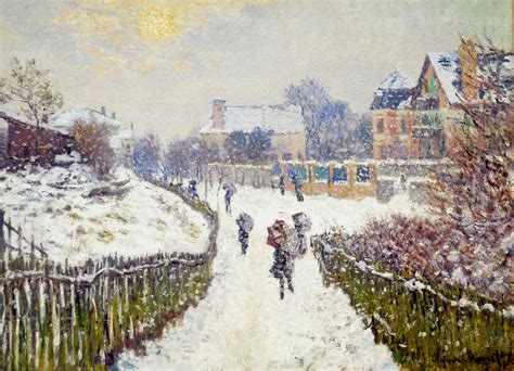 Boulevard Saint-Denis, Argenteuil, in Winter, 1875 - Claude Monet ...