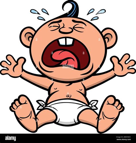 Cry Baby- A Cartoon Illustration of a Cry Baby Stock Vector Image & Art ...