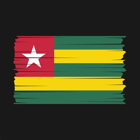 Togo Flag Vector 21842908 Vector Art at Vecteezy