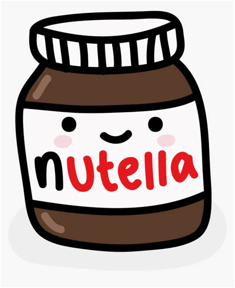 Dibujo Nutella Kawaii Png - Nutella Clipart, Transparent Png - kindpng