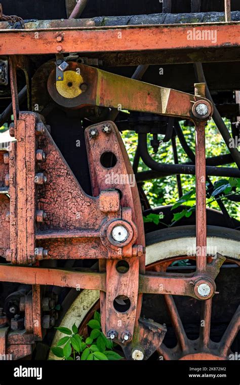 Component parts of a steam locomotive Stock Photo - Alamy