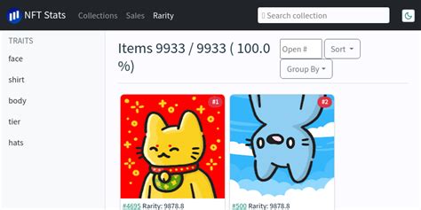 Cool Cats Rarity Explorer | NFT Stats