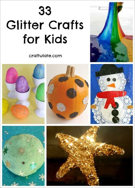 33 Glitter Crafts for Kids - Craftulate