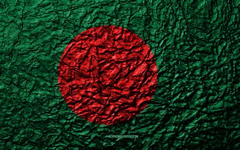 Flag Of Bangladesh, 4k, Stone Texture, Waves Texture, - Facebook Cover ...