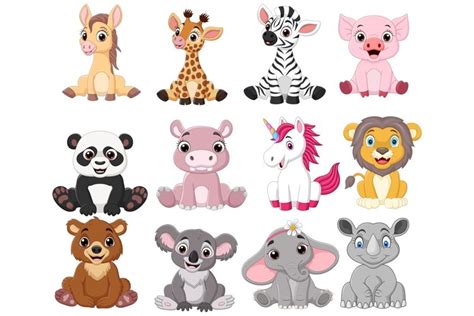 Cartoon Baby Animal Bundle (845259)