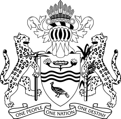 File:GUYANA COAT OF ARMS BW.png - Wikimedia Commons