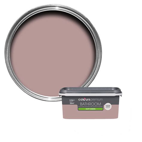 Colours Bathroom Muted Rose Soft Sheen Emulsion Paint 2.5L ...