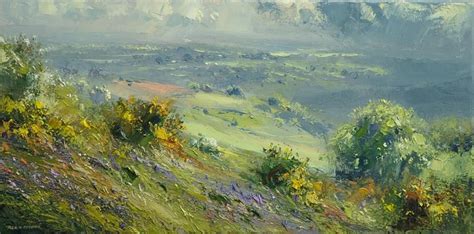 Spring Landscape by British Contemporary Artist Rex PRESTON