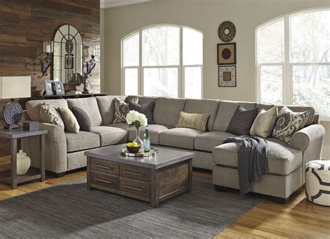 Pantomine Driftwood RAF Large Chaise Sectional from Ashley | Coleman ...