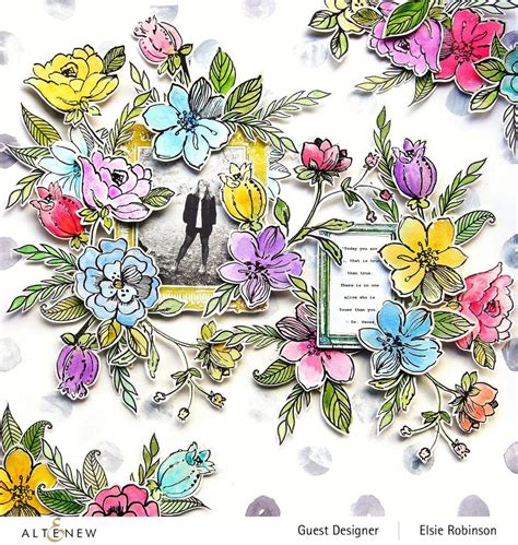 Floral Scrapbook Layout by Enza - Scrapbook.com | Scrapbook blog ...