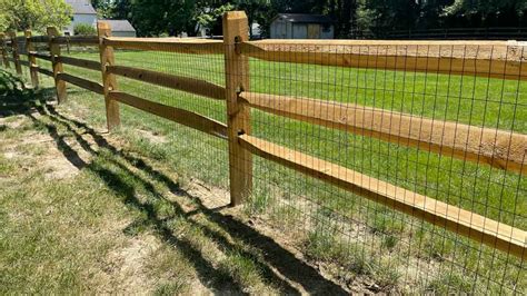 Split Rail Fence with Wire Mesh- Simply Effective