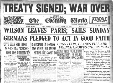 WWI - Treaty of Versailles 1919 | Create WebQuest