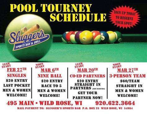 Tournaments - Wisconsin Billiards Hall of Fame