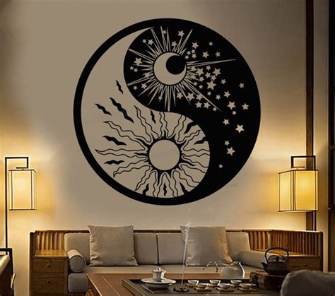 Sun & Moon Wall Decor CDR Vector File - Dezin