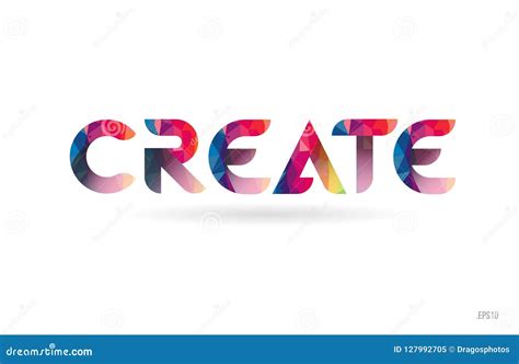 Create Colored Rainbow Word Text Suitable for Logo Design Stock Vector ...