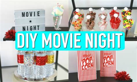 DIY Movie Night! Decor, Treats & More! 🎥 🍭 - YouTube