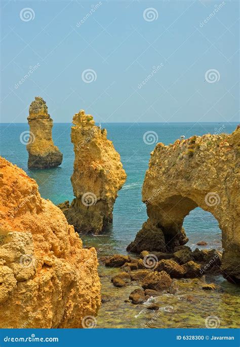 Coastline of Algarve, Portugal Stock Photo - Image of summer, lagos ...