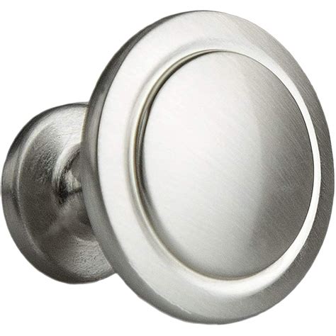 10 Pack Brushed Satin Nickel Cabinet Knobs - Round Drawer Pulls for ...