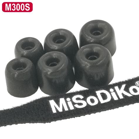 misodiko 3mm M300S 3Pairs Replacement Memory Foam Earbud Tips for Shure ...