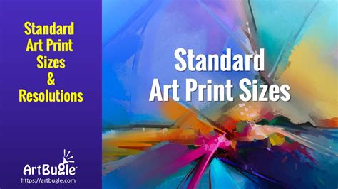 Standard Art Print Sizes - ArtBugle.com