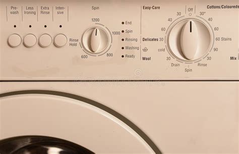 Washing Machine Control Panel Stock Photo - Image of electronic ...