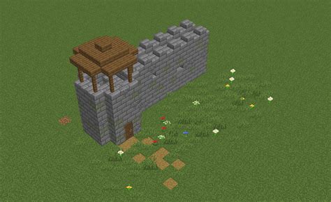 Castle wall design. Any feedback? : Minecraft