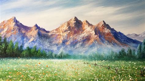 Acrylic Mountain Paintings