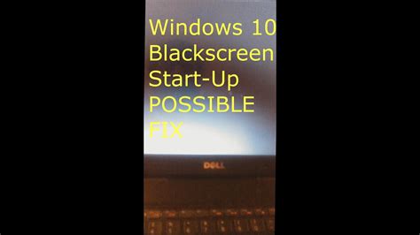 Windows 10 fixing a black screen (at startup or restart) (No login page ...