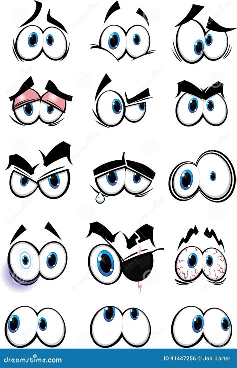 Cartoon Eyes And Expressions Royalty-Free Illustration | CartoonDealer ...