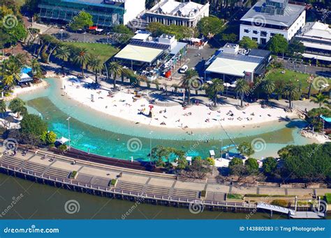 Streets Beach Brisbane editorial stock photo. Image of southbank ...