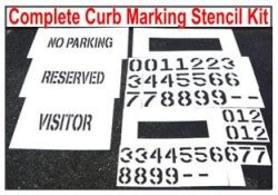 Curb Painting Stencils