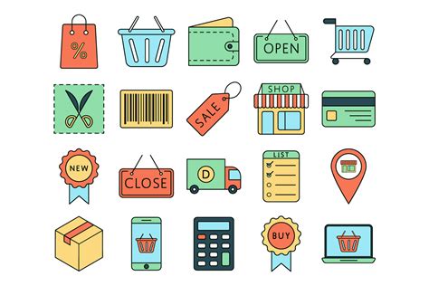 Shopping Vector Free Icon Set - GraphicSurf.com