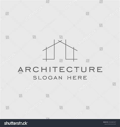 Architecture Minimalist Logo Design Template Stock Vector (Royalty Free ...