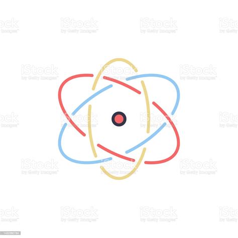 Atom Vector Concept Creative Colorful Icon Or Logo Stock Illustration ...