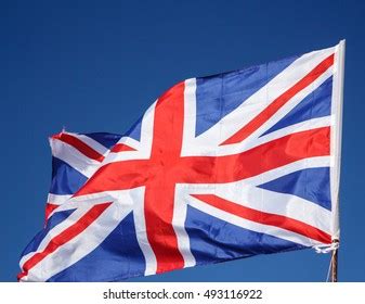 Closeup Great Britain Flag Waving Flag Stock Photo 493116922 | Shutterstock