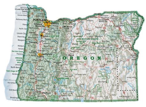 Oregon Map With Cities - South Carolina Map