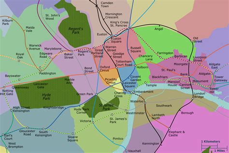 Central London Tube Map