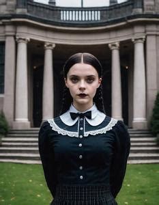 Wednesday Addams Halloween Costume Fancy Dress. Face Swap. Insert Your ...