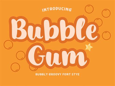 Bubble Gum Font By Skd Design · Creative Fabrica