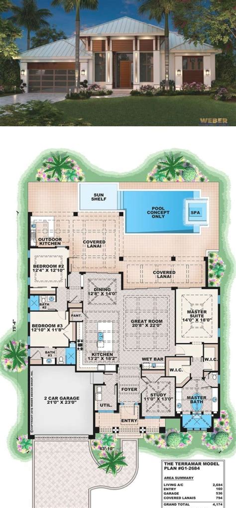 Small Modern Beach House Floor Plans - img-paraquat