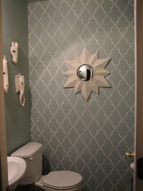 Bathroom Wall Stencil Ideas - Design Corral