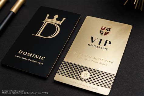 Gold Metal Business Cards