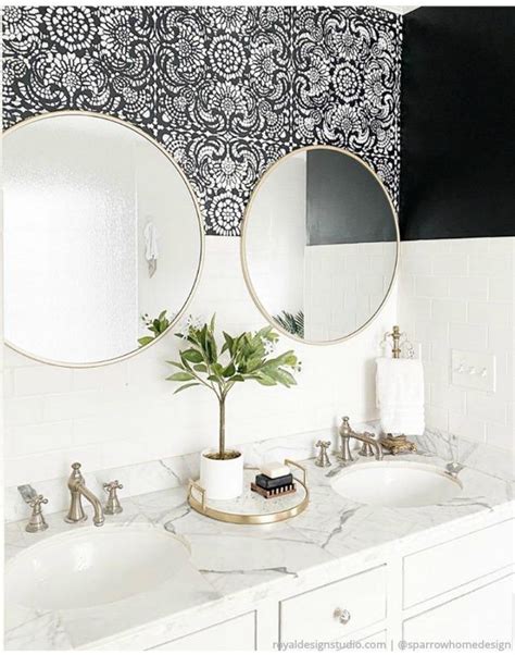 #1 Home Improvement Idea: Bathroom Wall Stencils