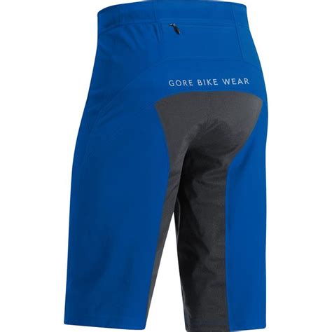 the goree bike wear shorts are blue and grey