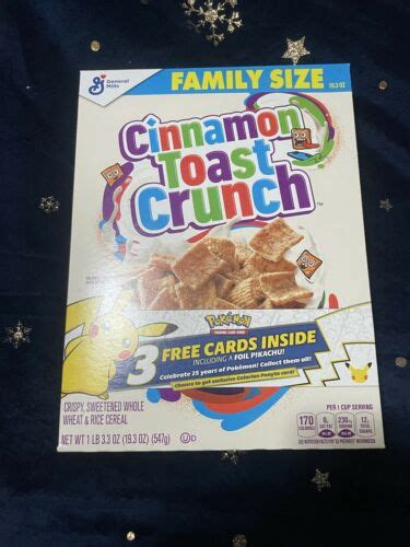 Mavin | Cinnamon Toast Crunch Cereal Pokemon 25th Anniversary General ...