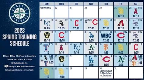 Mariners Announce Broadcast Schedule for 2023 Spring Training | KOZE