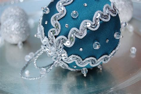 Blue and silver Christmas ornament… – The Ornament Girl